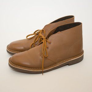 Clarks Brown Leather Bushacre Chukka Boots